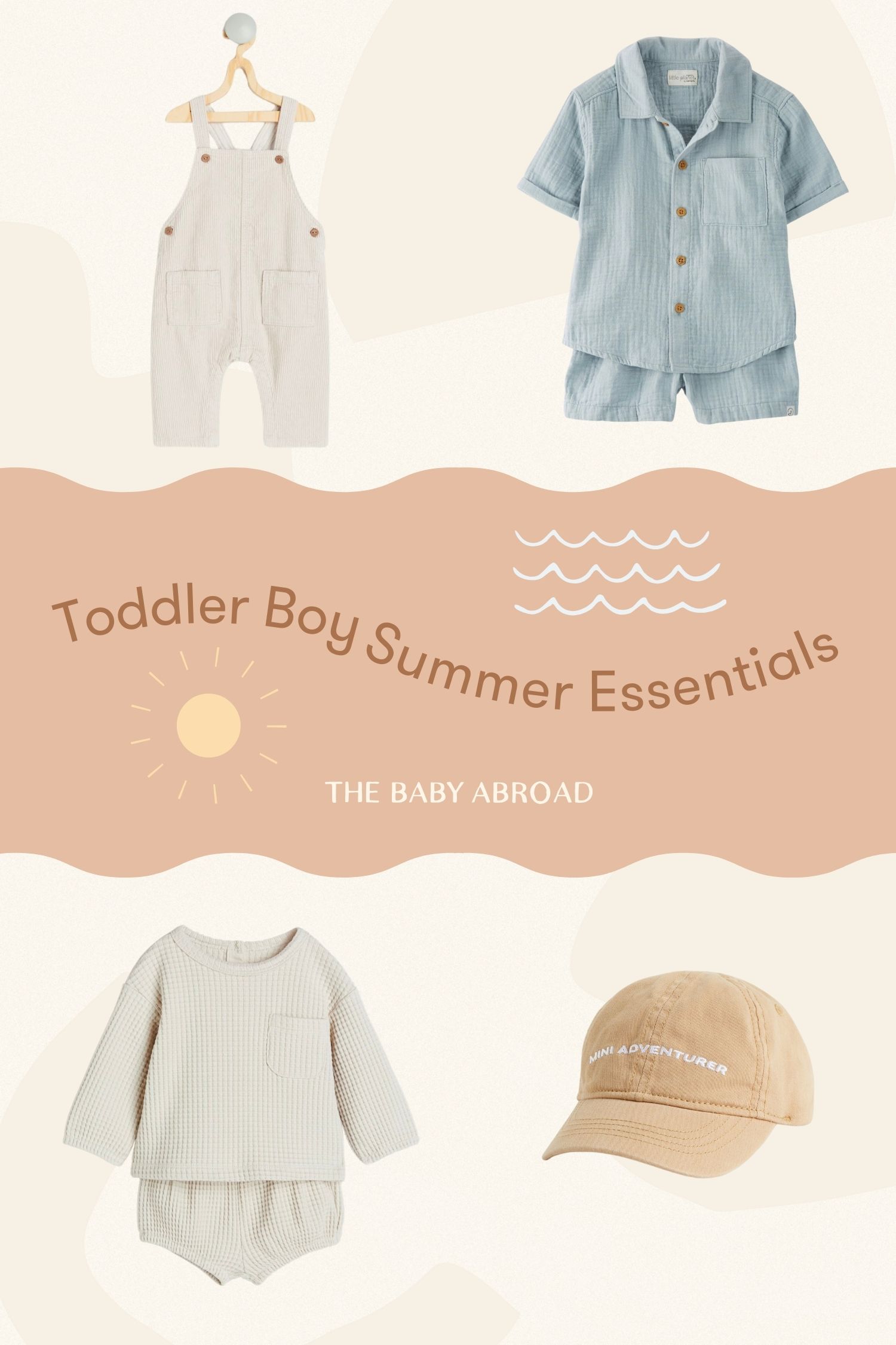 Toddler Boy Summer Essentials Pin