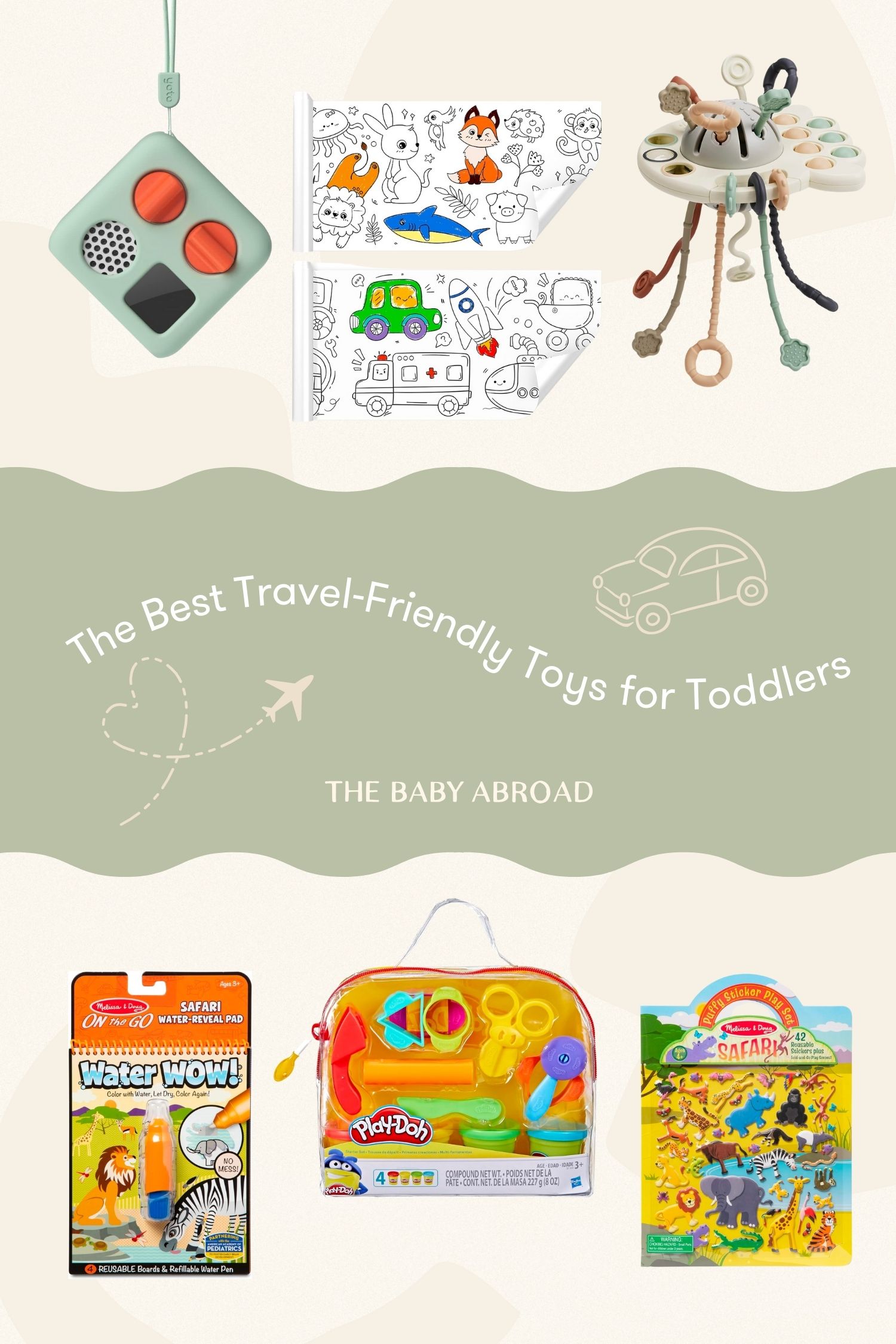 Travel Friendly Toys Toddlers Pin