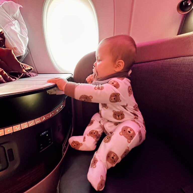 Flying Qatar Airways Qsuites with a Baby - The Baby Abroad